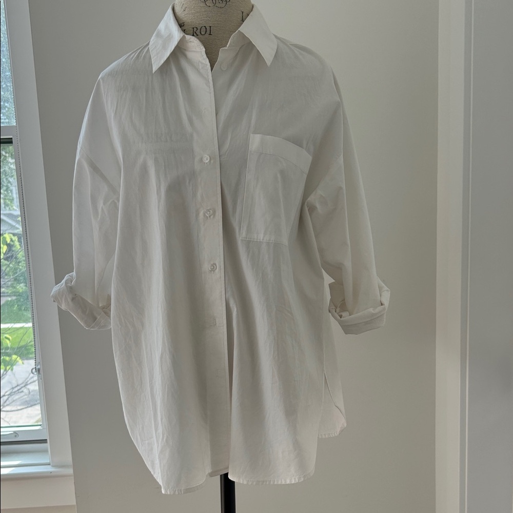 Classic White Button Down Shirt